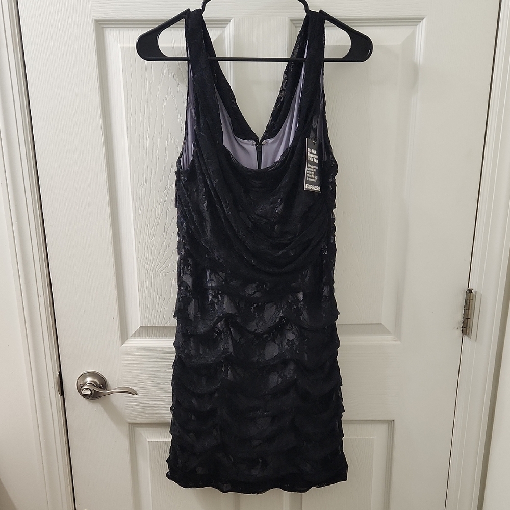 Express Black Lace Dress